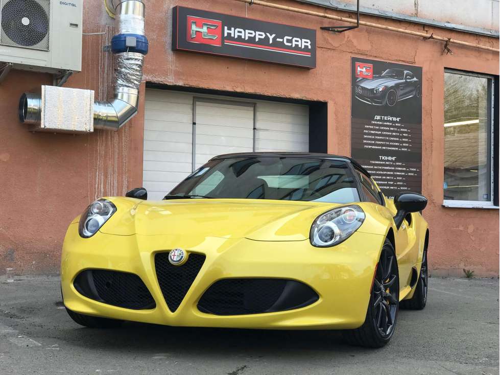 Alfa Romeo 4C детейлинг химчистка 