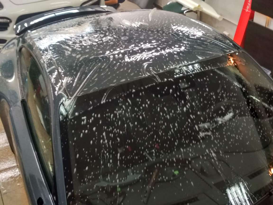 Porsche Carrera оклейка в антигравийную пленку