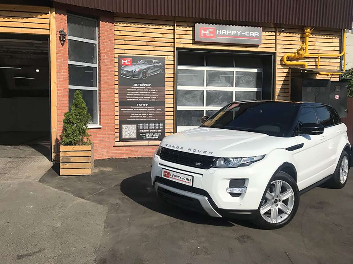 Полировка + защитное керамическое покрытие на Range Rover Evoque 