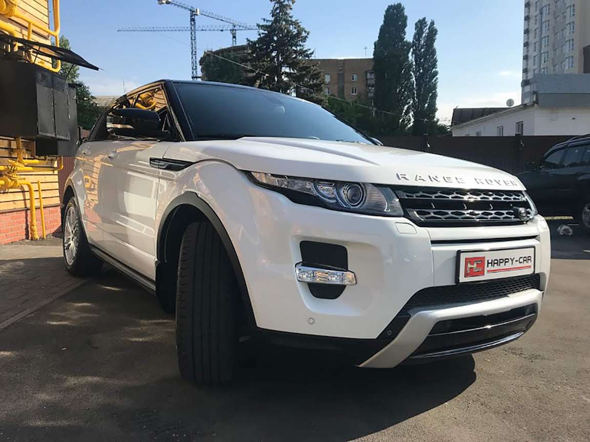 Полировка + защитное керамическое покрытие на Range Rover Evoque 